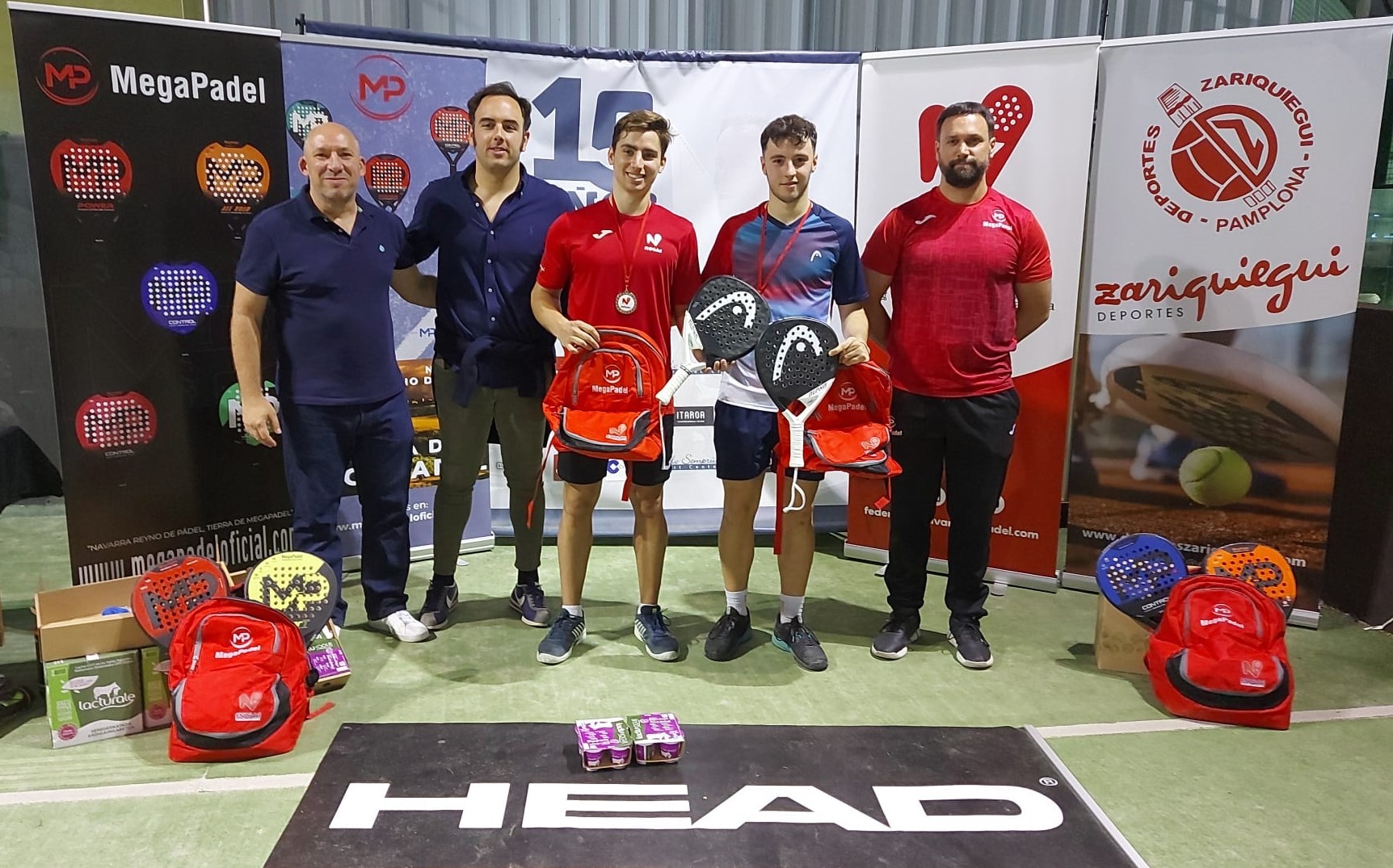 María Erroz y Martina Calvo y Aimar Goñi y Álvaro Sola vencen en el II Trofeo Megapadel